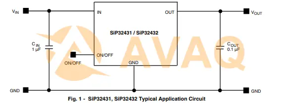 SiP32431DNP3-T1GE4 Application Circuit